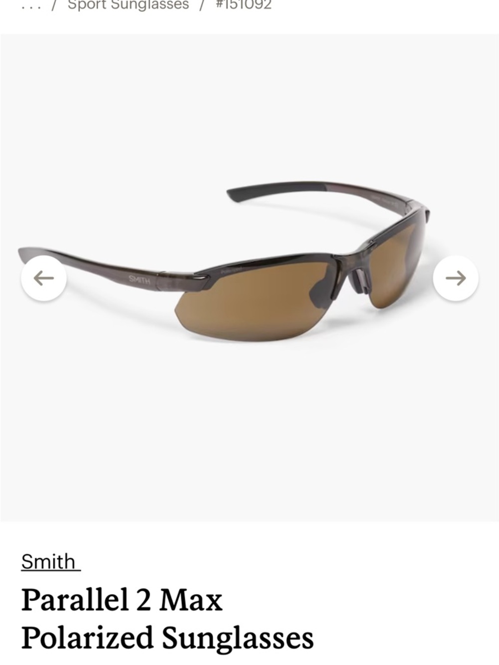 Smith Parallel 2 Max Polarized Sunglasses